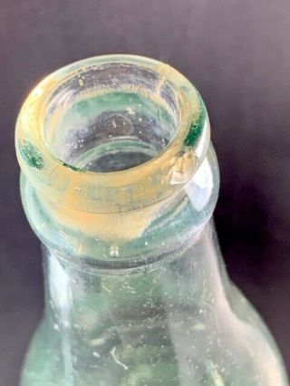 COCA COLA STRAIGHT SIDED Soda Bottle LINCOLNTON NC BLOCK LETTERS IN SLUG PLATE 3