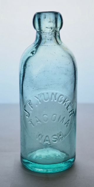 Old Hutch Hutchinson Soda Bottle – J.  F.  Yuncker Tacoma Wa - Wa0131