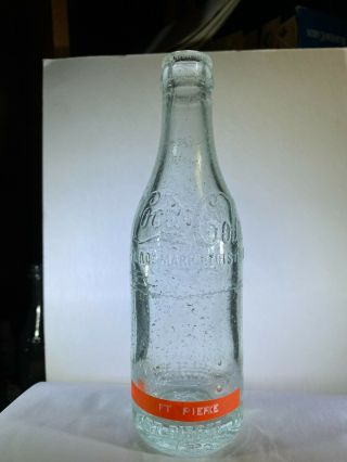 Fort Pierce Fla.  " S,  " Ssb Script Coca - Cola Straight Side Bottle 4 - 22