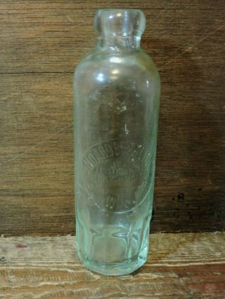 Old Antique Hutchinson Standard Bottling Co Milwaukee Wis Bottle Made In Usa