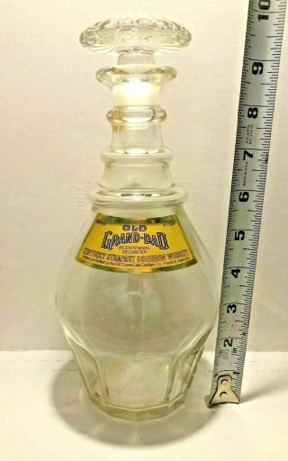 Vintage Old Grand Dad Whiskey Bottle Decanter 4/5 Quart 86 Proof Bicentennial