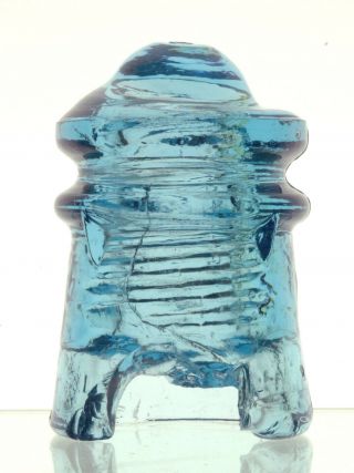 Cornflower Blue - Cd 106.  1 Duquesne - Glass Insulator