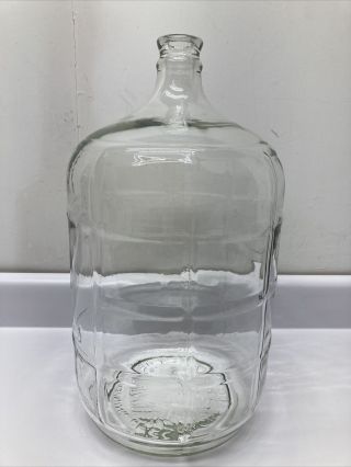 Crisa 5 Gallon 18.  9 Liters Clear Glass Water Bottle Jug Made In Mexico Carboy