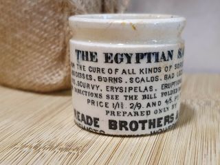 Vintagevictorian Ointment Pot The Egyptian Salve Chemist Wolverhampton Antique