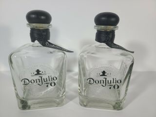 Don Julio 70th Anniversary Limited Edition Tequila Bottle 750ml (set Of 2)