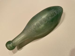 19th Century English Torpedo Soda Bottle W.  Preston & Co.