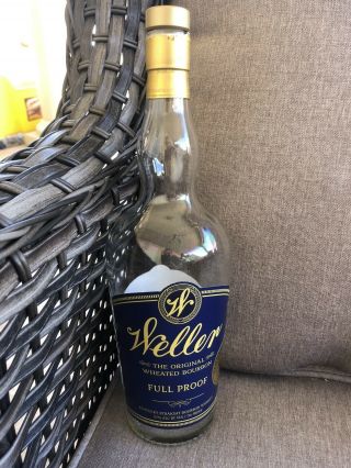 Weller Full Proof Empty Bourbon Bottle Pappy Van Winkle Distillery