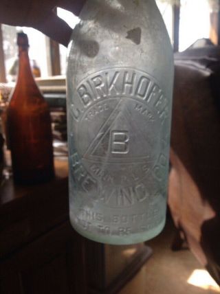 C Birkhoffer Qt Blob Beer Bottle Minneapolis Mn Minn 1890 