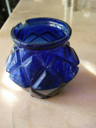 Blue Victorian/edwardian Glass Fairy Light