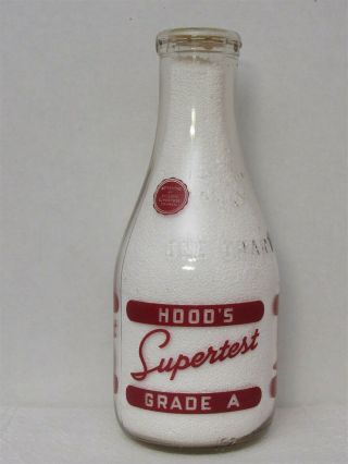 Trpq Milk Bottle H P Hood Dairy Farm Boston Ma Hood 