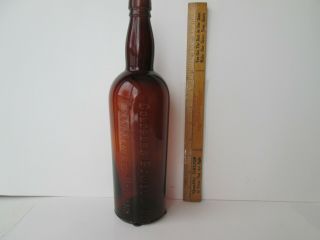 Antique Cal.  Whiskey Bottle 11.  5in.  Tall Goldberg - Bowen&co.  S.  F.  And Oakland