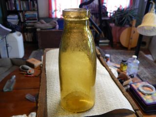 Yellow J.  M.  Clark & Co.  Louisville,  Ky Pickle Bottle