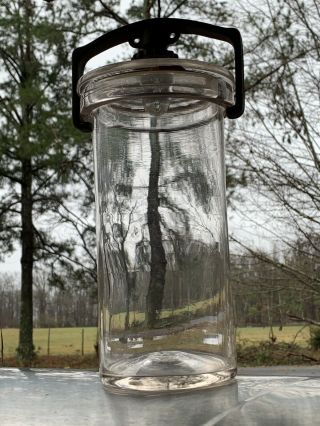 Antique Pre - 1900 Fruit Jar Whitall Tatum Jar Scientific Specimen Jar Complete