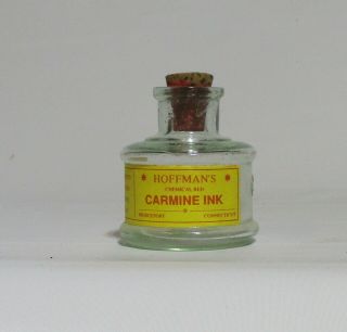Hoffmans Carmine Ink Bottle