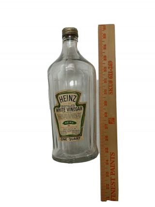 Vintage Heinz White Vinegar One Quart Glass Jug/bottle/jar Empty