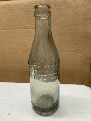 Early 1900s Charcoal Amber Coca - Cola - Richmond,  Va Straight Sided Bottle Rare