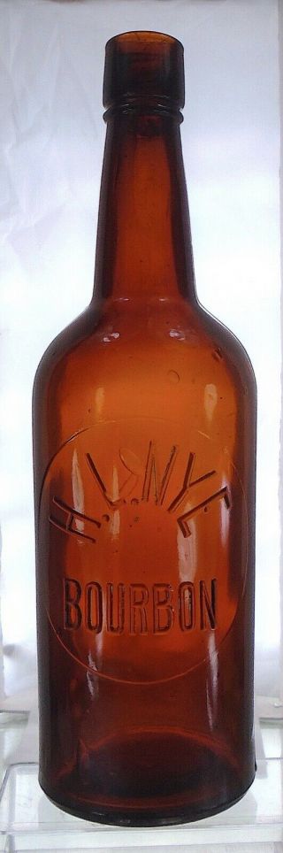 H.  L.  Nye Sacramento California Antique Tool Top Fifth Whiskey / Bourbon Bottle