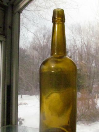Sparkling Yellow Amber Dyottville Whiskey Bottle