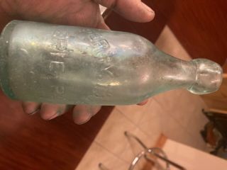 Antique G.  Taylor Glass Bottle Erie Pa Perry Tate Bottle