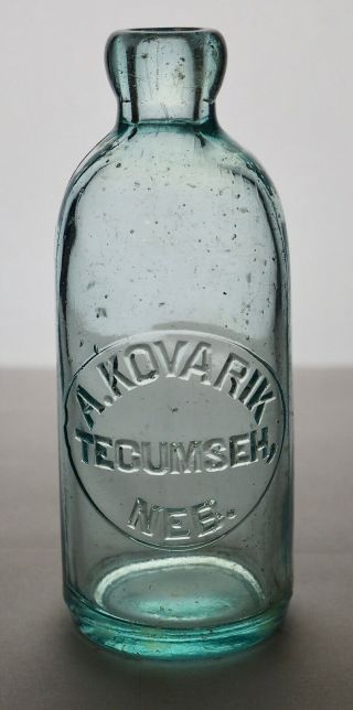 Old Hutch Hutchinson Soda Bottle – A.  Kovarik Tecumseh Ne - Ne0172
