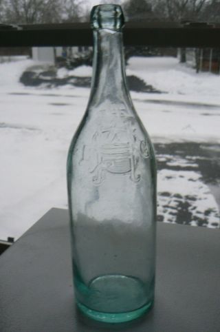1890s Blob Top Beer Bottle The Hoppe & Strub Bottle Co Toledo Ohio
