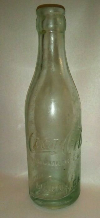 C.  1905 Coca - Cola Macon Georgia Straight Sided Mid - Script Coke Bottle