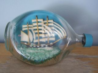 Vintage John Haig & Co.  Ltd.  Scotland Dimple Ship In A Bottle - Anne