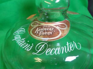 Vintage U.  S.  Government Stamped 1949 Old Kentucky Tavern Captain ' s Decanter 3