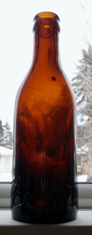 Early Amber Coca Cola Bottling Co.  Nashville Crown Top Soda