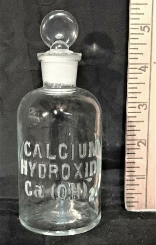 Calcium Hydroxide 125ml Laboratory Apothecary Reagent Science Chemical Drug Fine
