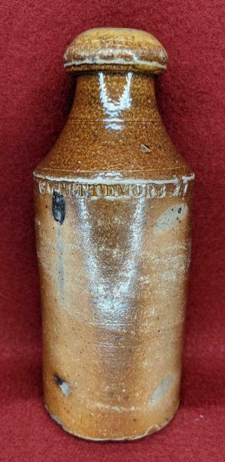 Stoneware Pottery Bottle C Whittemore N.  Y.  Small 6,  1/2 "