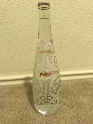 2008 Evian Limited Edition Christian Lacroix Water Snowflake Bottle -