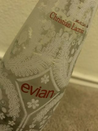 2008 EVIAN LIMITED EDITION CHRISTIAN LACROIX Water SNOWFLAKE BOTTLE - 2