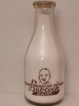 Trpq Milk Bottle Babcock Dairy Toledo Oh Lucas County 