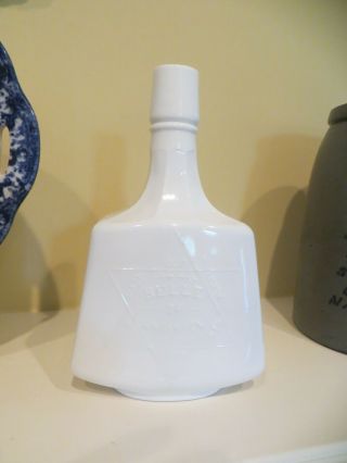 Milk Glass Whiskey Bottle Belle Of Anderson Hand Made Sour Mash Greenbaum Ky