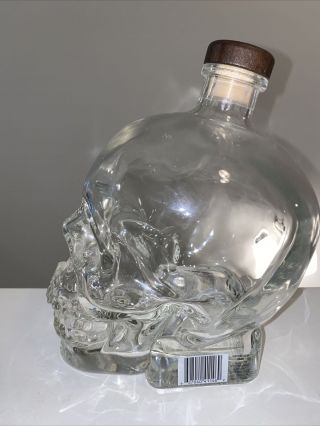 Crystal Head Vodka Skull 1.  75 L Large Empty Cork Stopper