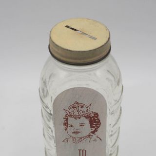 Vintage Samuel Callet Co Baby Bottle To Her Highness Bank Lid 2