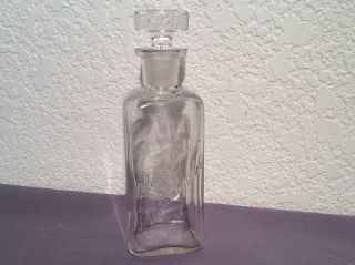 Vintage “old Gibraltar Indianapolis” Druggists Bottle With Stopper
