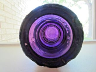 WGM / W.  G.  M - dark purple glass insulator - CD121 3