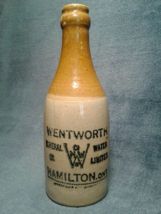 Vintage Stoneware Bottle Wentworth Mineral Water Co Ltd.
