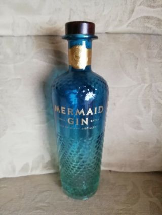 Mermaid Empty Gin Bottle