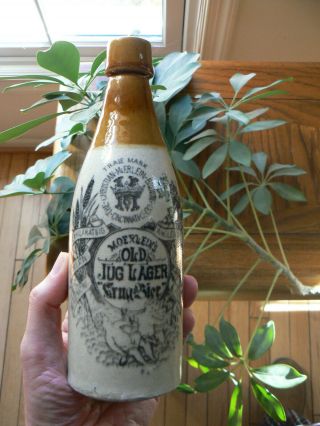 Stoneware Beer: Christian Moerlein Old Jug Lager,  Cincinnati,  Ohio