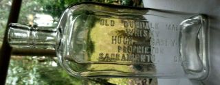 California Flask Old Dudalk Malt Whisky Hugh Casey Proprietor Sacramento,  Cal