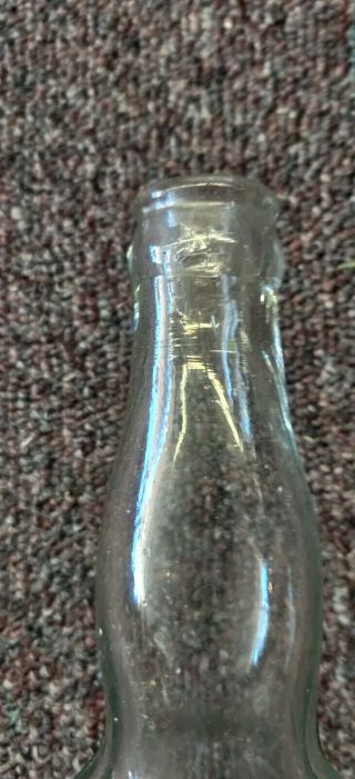 QUANDT BREWING CO.  BEER BOTTLE NATIVE AMERICAN INDIAN TROY NY ANTIQUE GLASS EUC 3