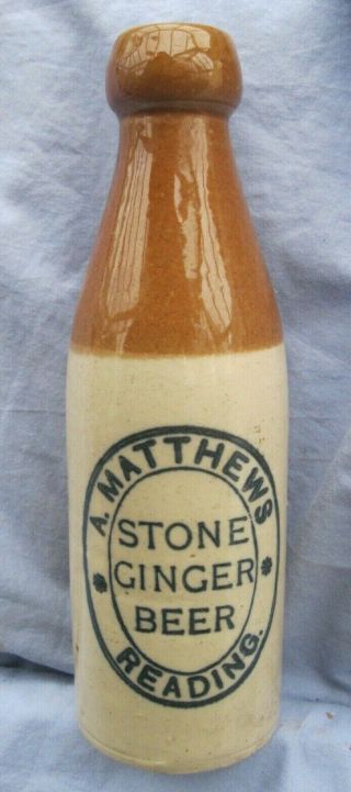 Matthews Of Reading Vintage Ginger Beer Bottle