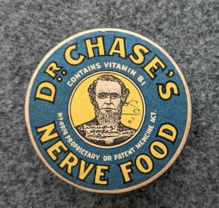Rare Antique Medicine Dr.  A.  W.  Chase’s Nerve Food Pills Quack Medicine