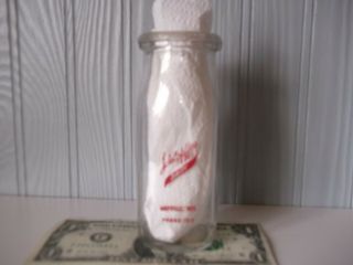 Vintage Schellpfeffer`s Half Pint Dairy Bottle Mayville,  Wi