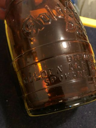Vintage Golden Age Beer Spokane WA half gallon embossed bottle 3