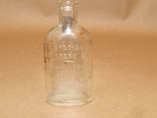 Vintage Special Battery Oil Glass Bottle Thomas A Edison Made In Usa 4 3/4 "