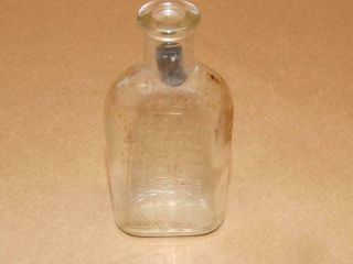 Vintage Special Battery Oil Glass Bottle Thomas A Edison Made in USA 4 3/4 